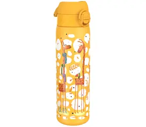 ion8 Auslaufsichere Kinder-Edelstahlflasche Giraffen 600 ml