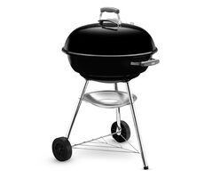 Weber 1321004 Compact Kettle Holzkohlegrill schwarz / Holzkohlegrill / Rost 57 cm