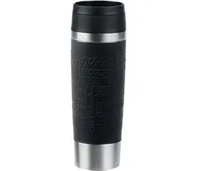 Emsa Travel Mug Classic Grande 0,5l schwarz / Thermobecher / Edelstahl