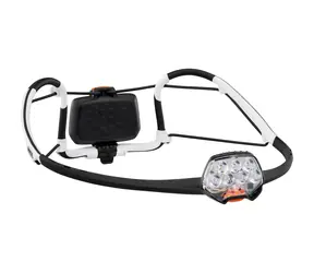 Petzl Iko schwarz / Stirnlampe / 350 lm / Nachleuchten bis 80m / 3x AAA / IPX4