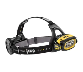 Petzl Duo S gelb / Stirnlampe / 1100 lm / Nachleuchten bis 200m / 3200 mAh / IP67