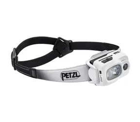 Petzl Swift RL weiß / Stirnlampe / 1100 lm / Nachleuchtweite bis 154 m / 2350 mAh / IPX4