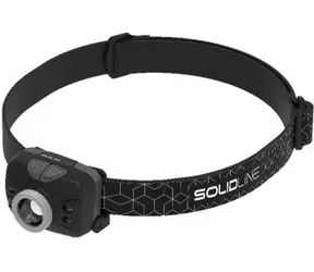 SolidLine SH5 schwarz / Stirnlampe / 350 lm / Nachleuchtweite bis 190m / 3x AAA / IP54