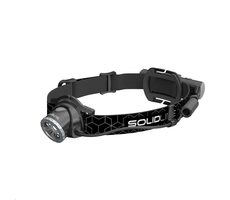 SolidLine SH6R schwarz / Stirnlampe / 600 lm / Nachleuchten bis 300m / 2500 mAh / IP54