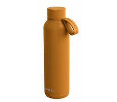 Quokka Edelstahl-Thermosflasche mit Riemen SOLID Senf 630 ml