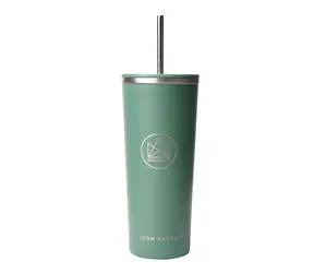 Neon Kactus Design Edelstahlbecher 710 ml grün / 0,71 L / Edelstahl 