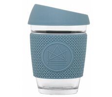 Neon Kactus Glass Kaffeebecher M 340 ml blau / 0,34 L / Glas 
