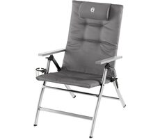 Coleman 5-Positionen gepolsterter Stuhl grau / Klappstuhl / Belastbarkeit: 120 kg