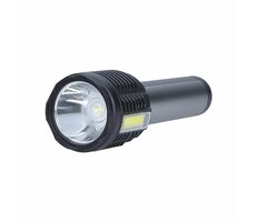 Solight LED Akku-Handtaschenlampe 2x3W schwarz / 150+150lm / IP44 / Li- ION