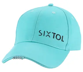 SIXTOL Cap mit LED-Licht B-CAP türkis / 25lm / wiederaufladbar / USB / Universalgröße