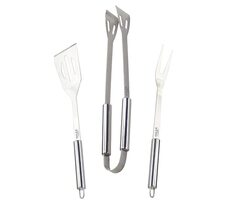 Adler AD 6728 Set mit 3 Grillbestecken / 1x Wender / 1x Fleischgabel / 1x Wendezange
