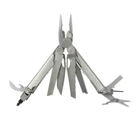 Leatherman Multitool Wave PLUS silber / Multitool / 17 Werkzeuge / 241 g