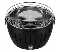 LotusGrill G280 U schwarz / Holzkohlegrill / Rostdurchmesser 25,8 cm