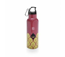 Iris Barcelona Kinder-Edelstahl-Thermosflasche Friends 500 ml rot