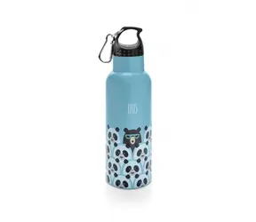Iris Barcelona Kinder-Edelstahl-Thermosflasche Friends 500 ml blau