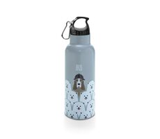 Iris Barcelona Kinder-Edelstahl-Thermosflasche Friends 500 ml grau