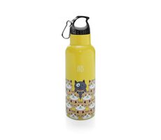 Iris Barcelona Kinder-Edelstahl-Thermosflasche Friends 500 ml gelb