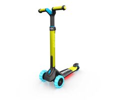 BERG Nexo Faltroller Lime mit leuchtenden Rädern und LED-Hintergrundbeleuchtung / Tragkraft 50 kg / ab 2 Jahren 