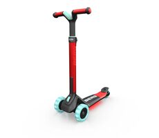BERG Nexo Klapproller Rot mit leuchtenden Rädern und LED-Hintergrundbeleuchtung / Belastbarkeit 50 kg / ab 2 Jahren 