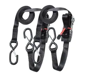 Master Lock 3066EURDAT Set mit 2 Befestigungsgurten mit Ratsche und Haken - 425 cm