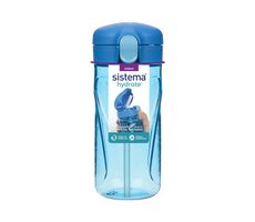 Sistema Hydrate Quick Flip Top Flasche mit Strohhalm 520 ml blau