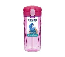 Sistema Hydrate Quick Flip Top Flasche mit Strohhalm 520 ml rosa
