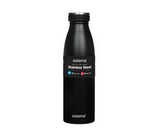 Sistema Hydrate Edelstahl-Thermosflasche 500 ml schwarz