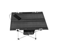 Technaxx TX-251 Klappbarer Solar-Campingtisch / 20W / USB-A / USB-C / IP54 / max 5kg