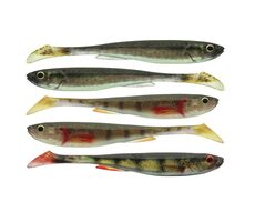Daiwa Gummiköder Prorex Real Slim Shady Live Color Set 7,5cm 3,3g 5-tlg