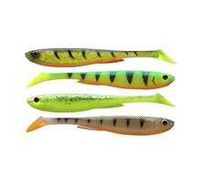 Daiwa Gummiköder Prorex Slim Shady Flash Color Set 13,5cm 56g 4-tlg