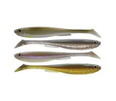Daiwa Gummiköder Prorex Slim Shady Nature Color Set 10,5cm 32g 4-tlg