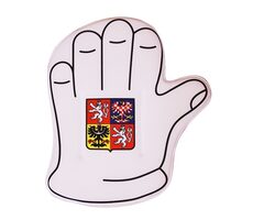 Fan einer SPORTMANNSCHAFT. Handschuhe groß ČR