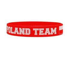 SPORTTEAM Silikonarmband Polen 1 rot