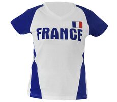 Fan einer SPORTMANNSCHAFT. Frankreich 1 Damen T-Shirt Gr. UNI