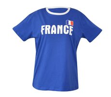 Fan einer SPORTMANNSCHAFT. Frankreich 1 Herren T-Shirt Gr. UNI
