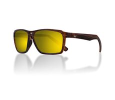 Westin Brille W6 Street 150 Mattbraun Streifen LB Braun AR Grün