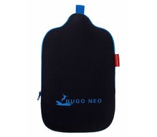 Hugo Frosch NEO Eco Classic Comfort Wärmflasche mit Neoprenbezug, Schwarz