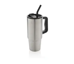 XD Design Großer Edelstahl-Thermobecher Embrace 900ml silber