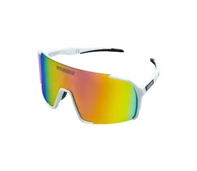 FLYING EAGLE ELITE PACK Photochrome Sonnenbrille Weiß/Rot / 2x polarisierende Gläser / Reiseetui