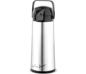 Lamart Pist Thermoskanne mit Pumpe 1900ml silber / Edelstahl