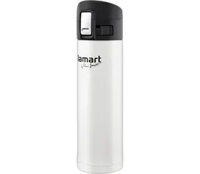 Lamart Branche Thermoskanne 420ml weiß / Edelstahl