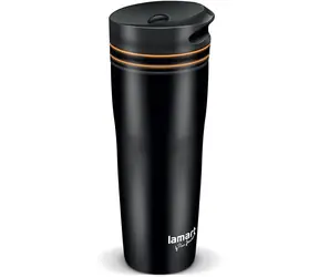 Lamart Manq Thermosbecher 360ml schwarz-orange