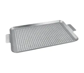 Lamart BBQ Grillschale / 50 x 30cm / Edelstahl