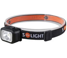 Solight WN52 LED Akku-Stirnlampe schwarz / 170lm / 800mAh / warmes+kaltes Licht / IP44 / Li ION