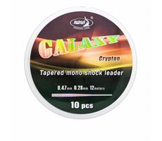 Katran Angelschnur Galaxy Crypton Tapered Leader 12m 0,26-0,47mm 10Stk