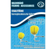 Haldorado Köderwiderhaken mit Gummiring 7mm 12St
