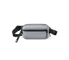 tomtoc Aviator T33 Chest Bag S grau / kompakte Hüfttasche / 1,5l