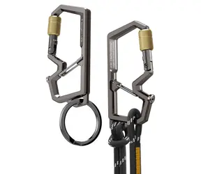 Spigen Karabiner mit Schlüsselring, 2. Generation (1 Stück), grau