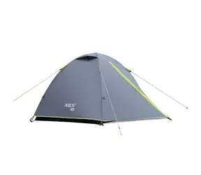 NILS Camp NC6004 Explorer grau / Campingzelt / für 3 Personen / 110 x 150 x 60 cm / Wassersäule: 2000 mm