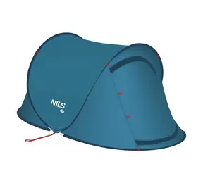 NILS Camp NC3743 blau / Selbstfaltbares Strandzelt / 120 x 220 x 95 cm